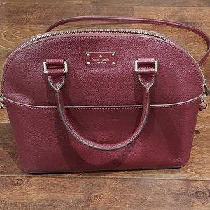 Burgundy Dome Kate Spade Crossbody